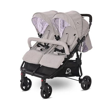 Коляска прогулочная для двойни Lorelli DUO Grey Dots (24574) Серый