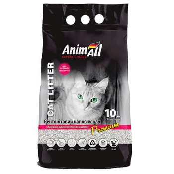 Бентонітовий наповнювач AnimAll Classic, без аромату, 10 л