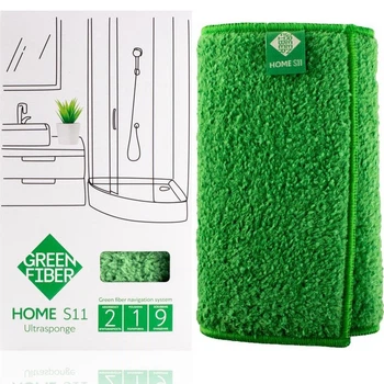 Спонж GreenWay Green Fiber HOME S11, Инволвер, зеленый (08055)