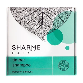 Натуральный твердый шампунь GreenWay Sharme Hair Timber (древесный) 50г. (02766)
