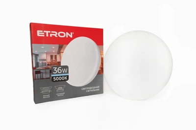 Led світильник 36W 5000K ІР20 накладний/врізний ETRON 1-EMP-714