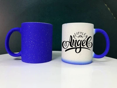 Чашка хамелеон синій "Little Angel" + коробка