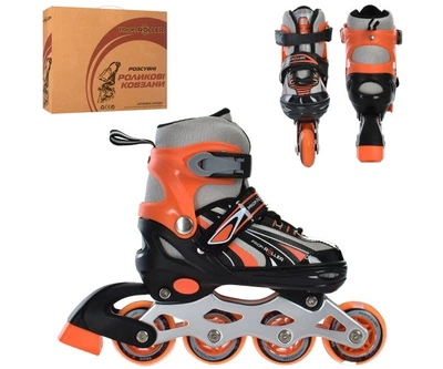 Раздвижные роликовые коньки Profi Roller A4146-S (31-34, S), ролики Оранжевые