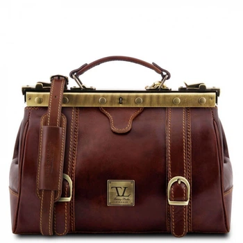 Кожаная сумка - саквояж Tuscany Leather MONA-LISA TL10034 (Коричневый)