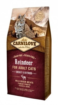 Сухой корм Carnilove Cat Reindeer Energy & Outdoor для взрослых активных кошек 2 кг (8595602512256)
