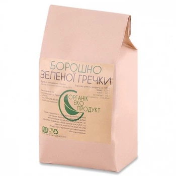 Борошно із зеленої гречки натуральна Organic Eco-Product, 1 кг