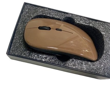 Беспроводная бесшумная аккумуляторная мышь Zornwee AP200 (цвет коричневый)