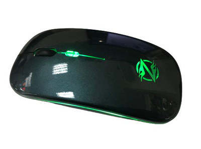 Беспроводная бесшумная аккумуляторная мышь с подсветкой Zornwee AP100 Темно-зеленая Aurora