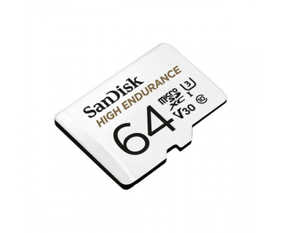 Карта пам'яті microSDXC (UHS-1 U3) SanDisk High Endurance 64Gb class 10 V30 (100Mb/s) (adapterSD)