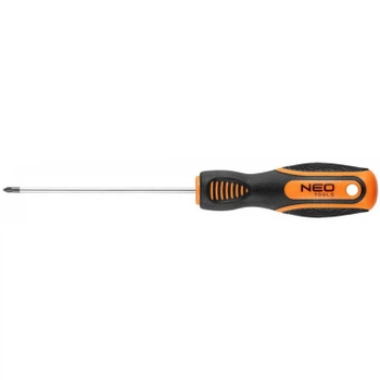 Отвертка Neo Tools крестовая, PZ0 x 100 мм, CrV (04-182)