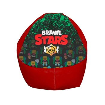 Кресло мешок - Brawl Stars (Бравл Старс) - Brawl Stars [Leon] 12 Цвет красный - MyTee