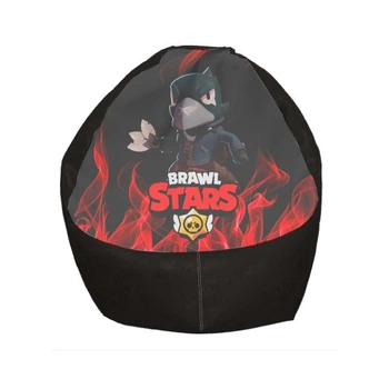 Кресло мешок - Brawl Stars (Бравл Старс) - Brawl Stars (42) Цвет черный - MyTee