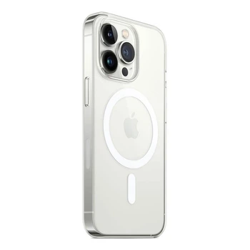 Чехол для iPhone 13 Pro Max Magsafe прозрачный силиконовый - Gisolo