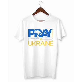 Футболка Кавун с принтом Pray Ukraine XL Белый