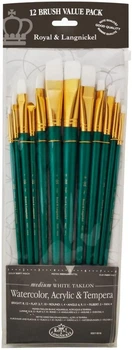 Набор длинных кистей Taklon 12шт. Royal & Langnickel RSET-9316