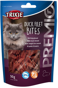 Лакомство для кошек Trixie 42716 Premio Duck Filet Bites филе утки сушеное 50 г (4011905427164)