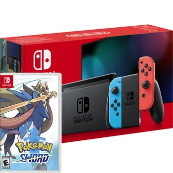 Игровая консоль Nintendo Switch Red & Blue Bundle (игра Pokemon Sword)