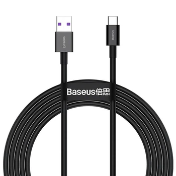 USB-кабель USB на Type-C Baseus Superior Series Fast Charging (66W, 6А, 2m). Black