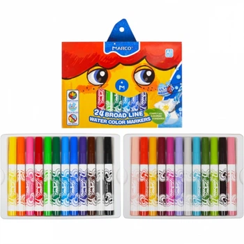 Фломастеры Marco Super Washable Jumbo толстые 24 цвета (1632-24CB)