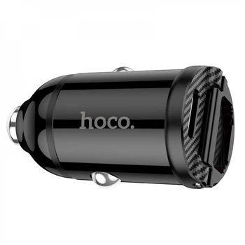 Автомобильное зарядное устройство Hoco NZ2 Link PD30W+QC3.0 (USB Type-C, USB Type-A) - Черный