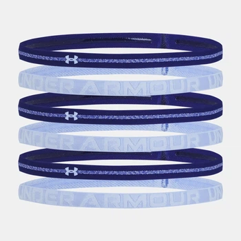 Повязки на голову женские Under Armour Heathered Mini Headbands Isotope Blue (набор 6 шт.)