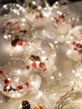 Гирлянда Xmas с дедом морозом 200L M-1 Copper curtain ball lamp 3M*1.5M RGB Мультицветная (FG22)