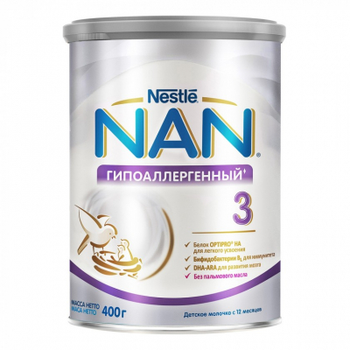 Дитяча суміш Nestle NAN 3 Гіпоалергенний +12 міс. 400 г (1000238)