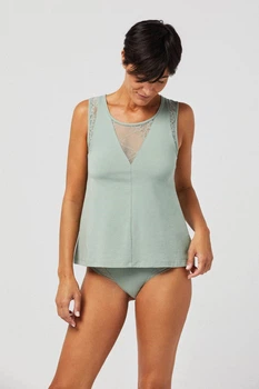 Топ Ysabel Mora 42(S) Зелёный (Frosty green) (68741)