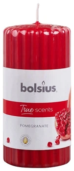 Свеча ароматическая ребристая гранат Bolsius 60/120-57. 38583 POM