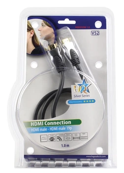 Кабель підвищеної щільності HDMI-HDMI 1 м HQ5ss5550-1.0