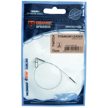 Поводок Ukrspin Orange Spinning титан AFW 15см 9кг20lb/0.35мм (1013-1590.03.27)
