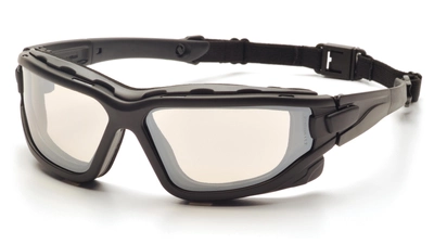 Балістичні окуляри захисні із ущільнювачем Pyramex i-Force XL (Anti-Fog) (indoor/outdoor mirror) дзеркальні напівтемні