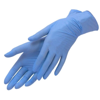 Перчатки нитриловые L синие Medicare неопудренные 100 шт