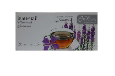 Диетическая добавка Naturalis фітопрепарати та лікарські трави Иван-чай 20 пак