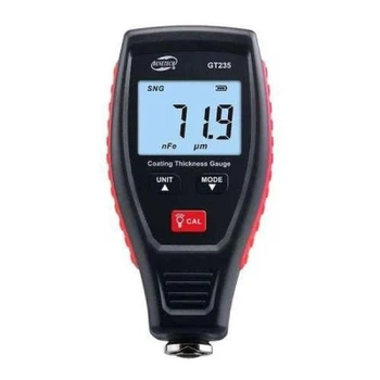 Толщиномер Protester профессиональный электронный LCD-дисплей Fe/nFe, 0-1800мкм (GT235)