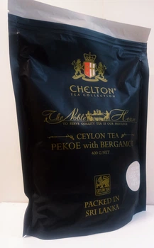 Чай чорний цейлонський з бергамотом середній лист Chelton Челтон Благородний Дім Earl Grey Tea 400 г на ZIP-клямці