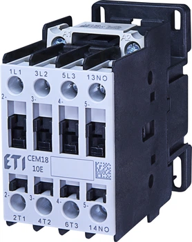 Контактор силовий ETI CEM18.01 230V AC 18A 7,5kW 3NO+1NC 4644113