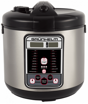 Мультиварка GRUNHELM GMC-16T, 5 л, 860 Вт, 16 прог., керамическое покрытие, чаша с ручкам, антипригар.покрытие