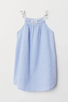 Платье на брительках голубое H&M 116-122см (40004807)
