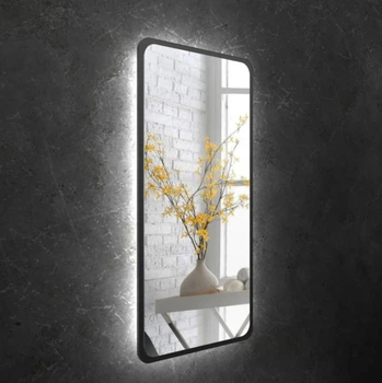 Зеркало с Led подсветкой вертикальное ростовое АртКом АкZRL8 130х60 см черный