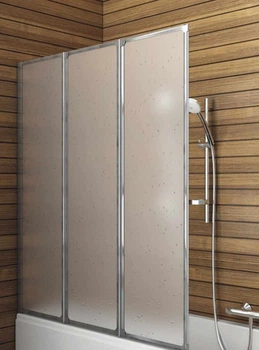 Шторка для ванни AQUAFORM STANDARD3 1200 мм профіль хром матовий полістирол (170-04000P)