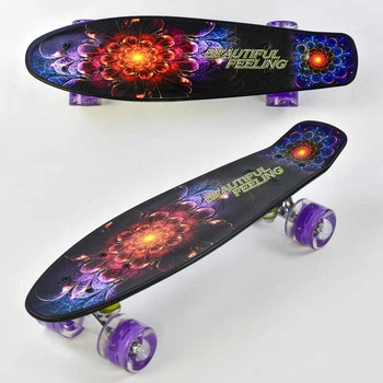Пенни борд для катания (F 8740) Best Board, доска=55см, колёса PU, d=6см