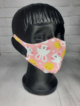 Дитяча захисна маска піта Q-med, багаторазова, Зайчик