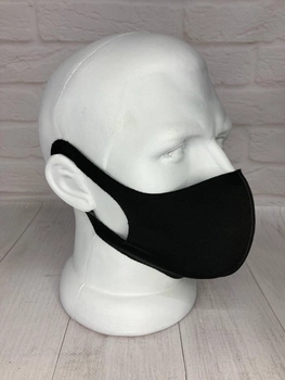 Защитная маска для лица питта Q-med, многоразовая, чёрная