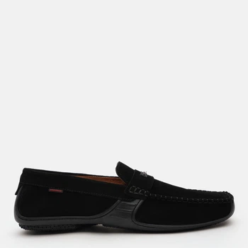 Мужские мокасины замшевые Prime Shoes 064 Black Velour 14-064-50110 45 29.5 см Черные (2000000175164)
