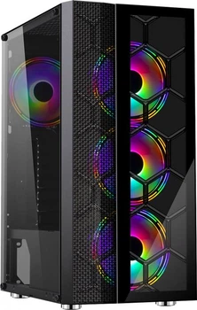 Корпус Frime Nucleus Black USB 3.0, без БЖ, Miditower, ATX/MicroATX/Mini-ITX, 1хUSB 3.0, 2хUSB 2.0,