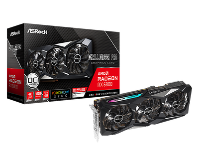 Відеокарта ASRock Radeon RX 6800 Challenger Pro 16G OC (RX6800 CLP 16GO)