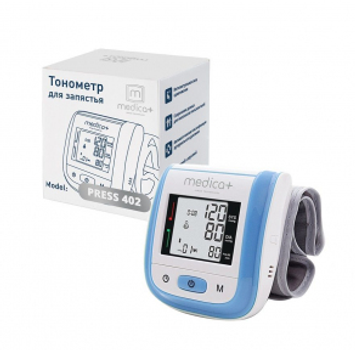 Тонометр MEDICA+ PRESS 402 автоматичний на зап'ясті гарантія 2 роки Синій BL
