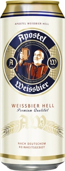 Упаковка пива Apostel Hefeweissbier світле нефільтроване 5% 0.5 л х 24 шт (4054500101008)