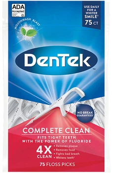 Флосс-зубочистки DenTek Комплексне очищення 75 шт (047701000106)